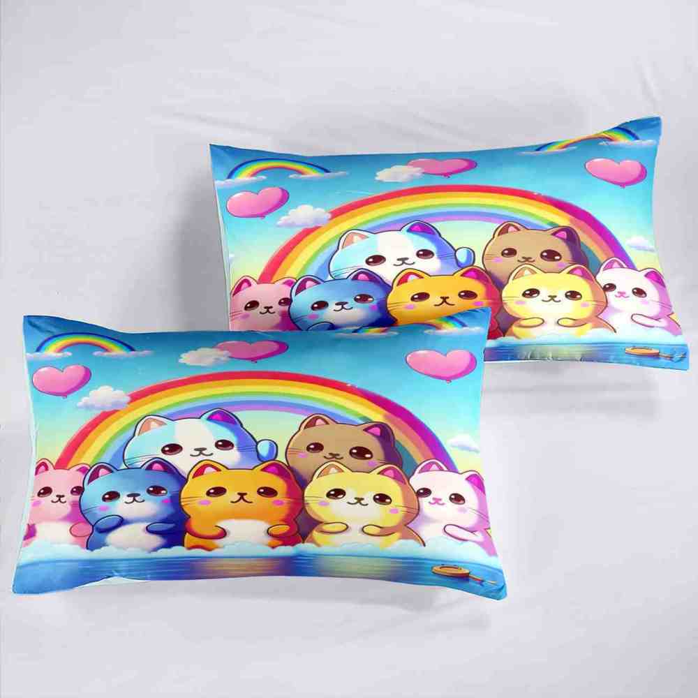 Chibi Rainbow Friends Kids Comforter Set | CozyLil
