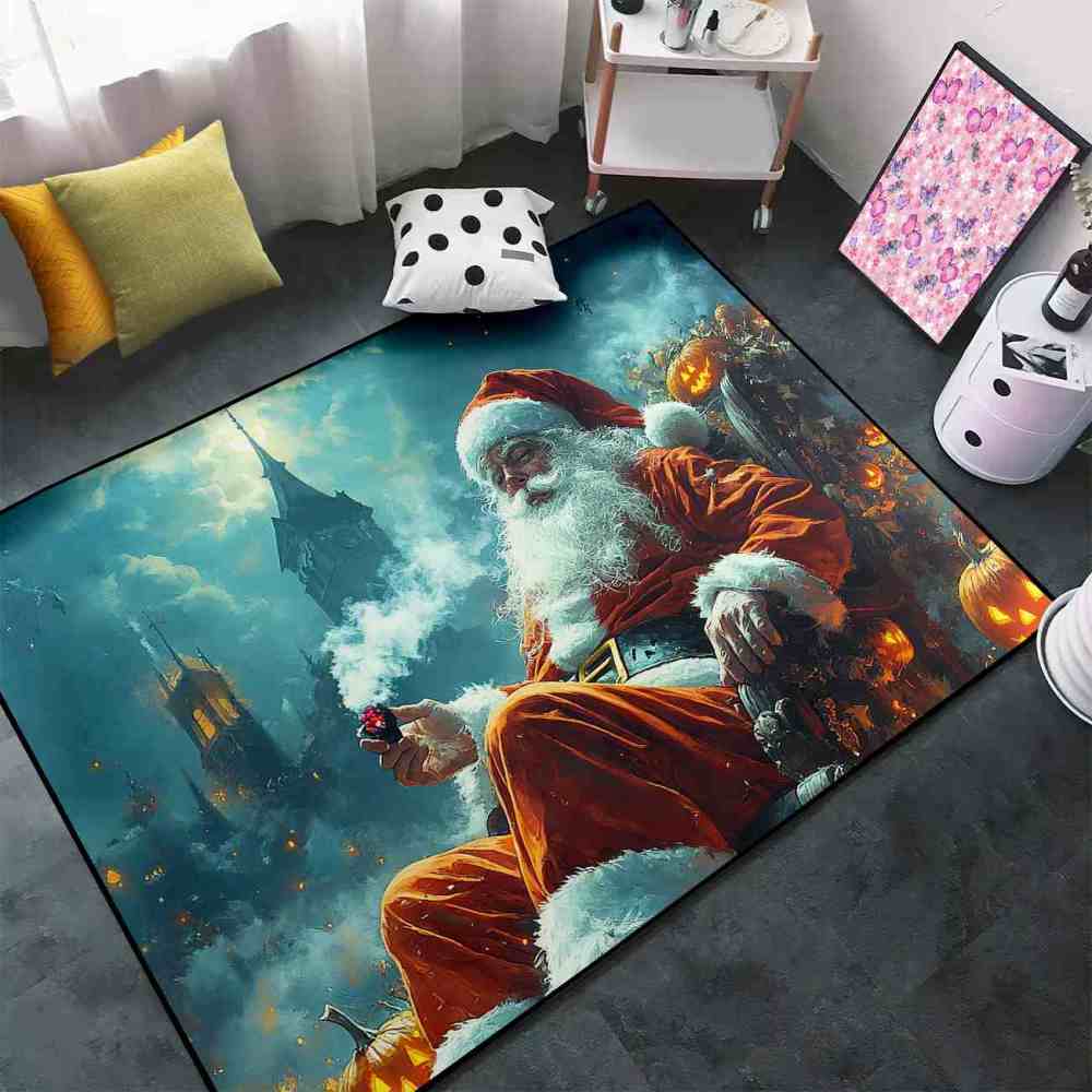 Dark Fantasy Castle Holiday Teen Boys Playroom Rug | CozyLil