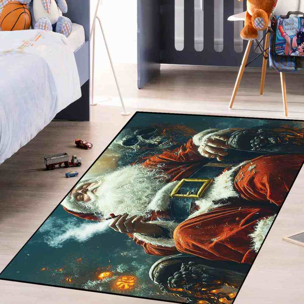 Dark Gothic Giant Skull Holiday Teen Gamer Rug | CozyLil
