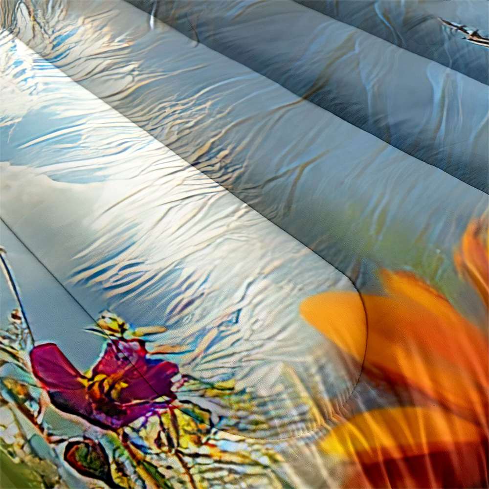 Fluffy Cloud Cat Comforter Set Sky Blue Bedding | CozyLil