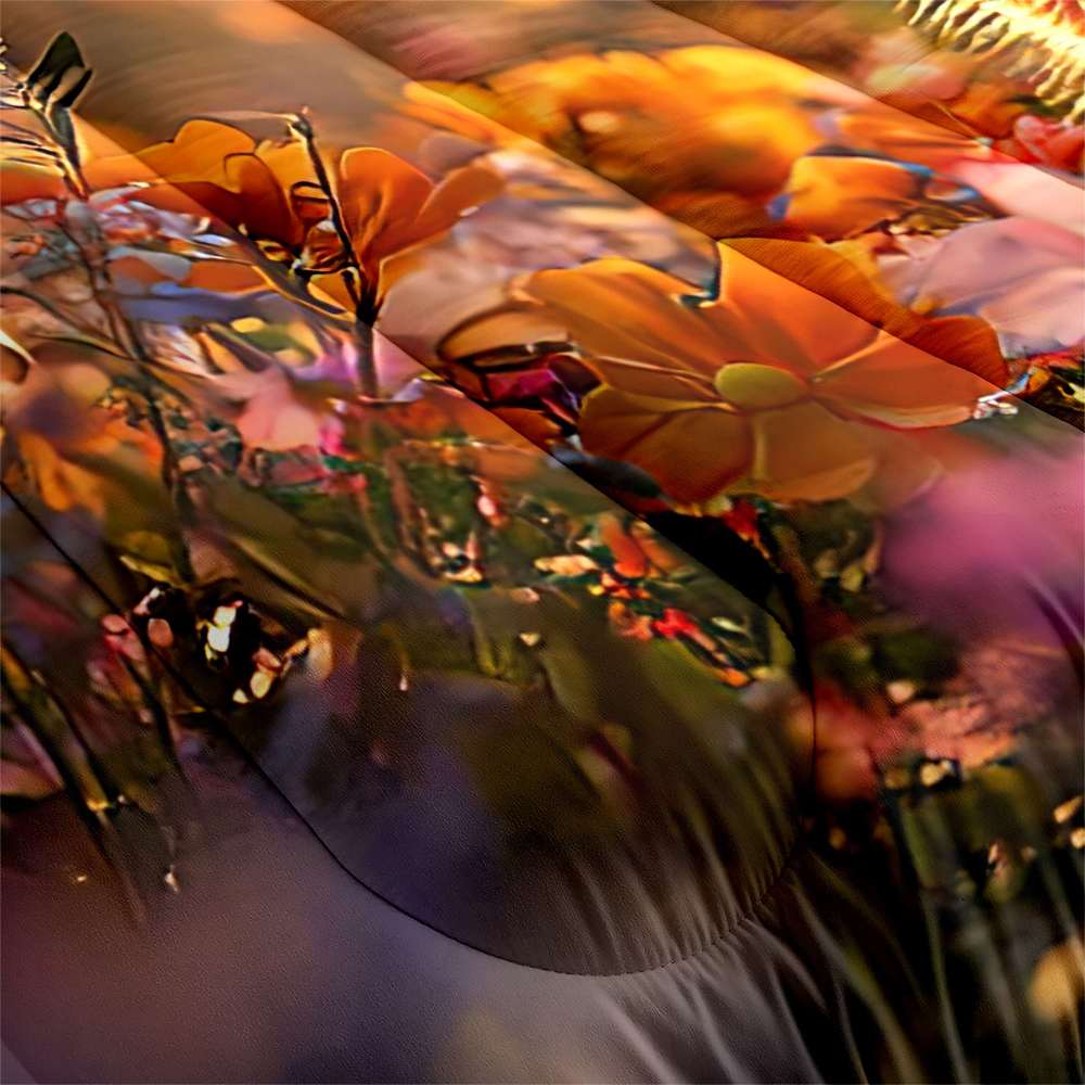 Sunlit Meadow Orange Tabby Comforter Set Toddler Bedding | CozyLil