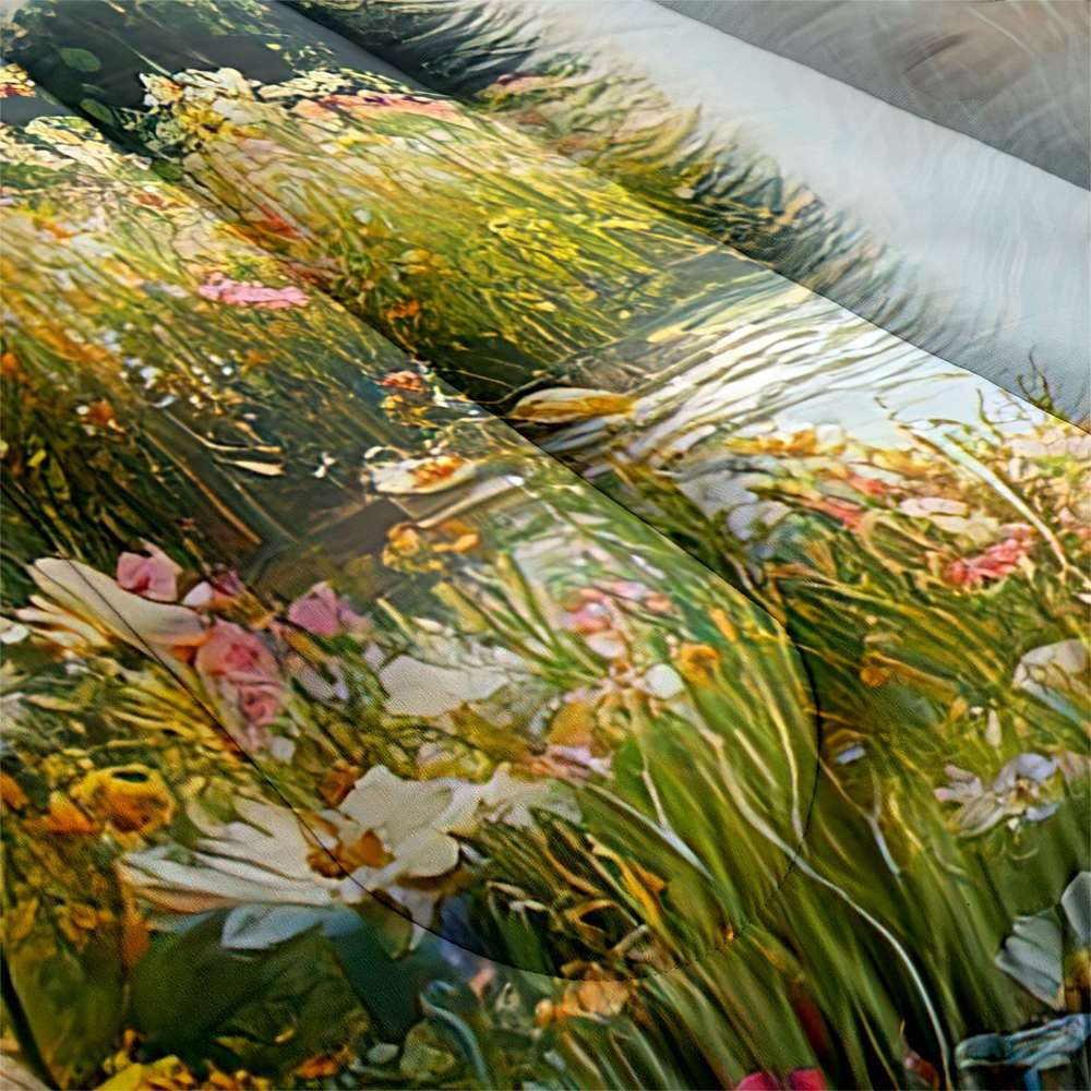 Playful Kitten Catching Butterflies Comforter Set Kids Room | CozyLil