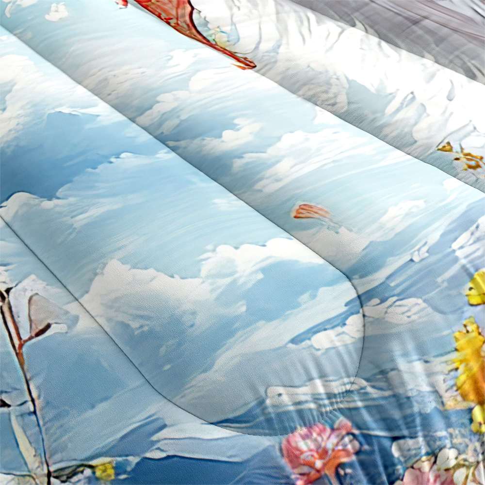 Majestic Scarf Kitten Sky Comforter Set Girls Bedding | CozyLil