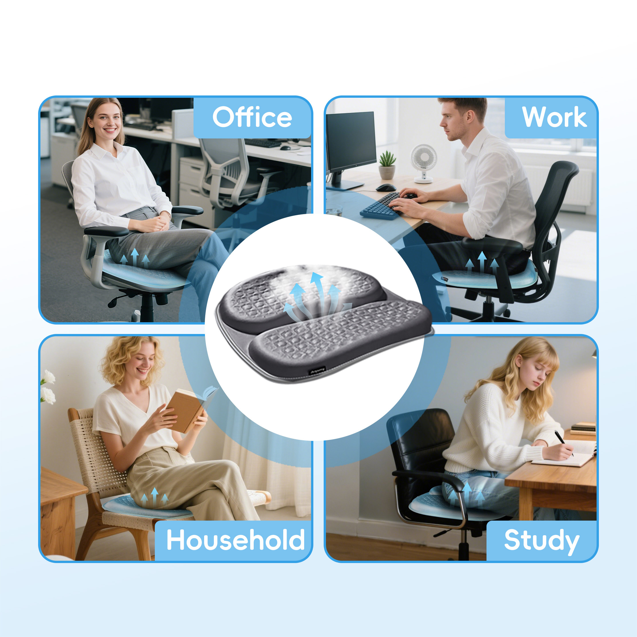 3.5CM   Ultra Soft Gel Cushion – Pressure Relief for Home & Office,Anjuny - One Stop Cooling& Heating solution Manufactor,3.5CM   Ultra Soft Gel Cushion – Pressure Relief for Home & Office