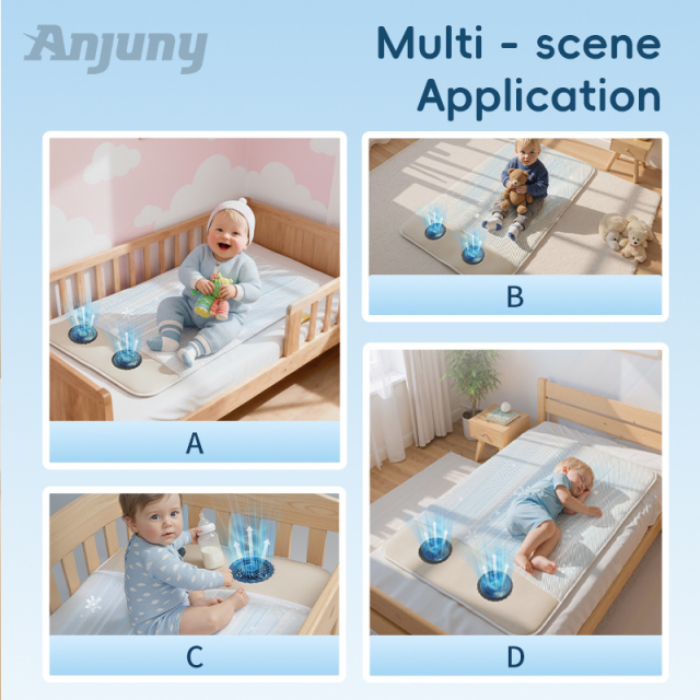 Anjuny Summer Dual-Use Electric Eco-Friendly Portable Baby Sheet Cooling Warming Mattress,Anjuny - One Stop Cooling& Heating solution Manufactor,Baby Cooling Mattress