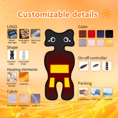 Anjuny Adjustable Temperature Heated Seat Cover with Soft Cushion Warming Pad Foldable Therapeutic Safety for Baby Car Seats,Anjuny - One Stop Cooling& Heating solution Manufactor,Heated Seat Cover with Soft Cushion Warming Pad