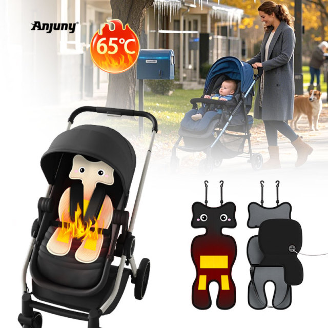 Anjuny Adjustable Temperature Heated Seat Cover with Soft Cushion Warming Pad Foldable Therapeutic Safety for Baby Car Seats,Anjuny - One Stop Cooling& Heating solution Manufactor,Heated Seat Cover with Soft Cushion Warming Pad
