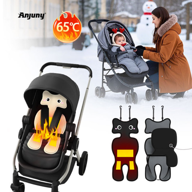 Anjuny Adjustable Temperature Heated Seat Cover with Soft Cushion Warming Pad Foldable Therapeutic Safety for Baby Car Seats,Anjuny - One Stop Cooling& Heating solution Manufactor,Heated Seat Cover with Soft Cushion Warming Pad