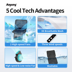 Anjuny Outdoor Wheelchair Cooling Cushion Mat Bed Pad Washable Air Breeze Pressure Ulcer Prevention Portable Waterproof,Anjuny - One Stop Cooling& Heating solution Manufactor,Anjuny Outdoor Wheelchair Cooling Cushion Mat Bed Pad Washable Air Breeze Pressure Ulcer Prevention Portable Waterproof