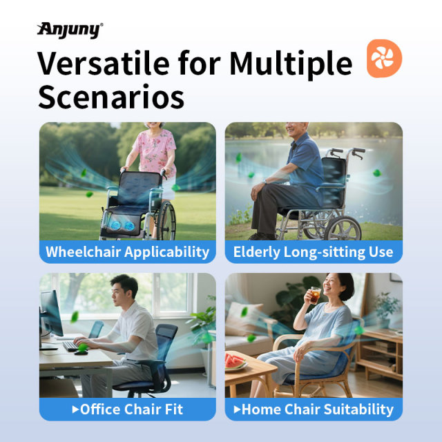 Anjuny Outdoor Wheelchair Cooling Cushion Mat Bed Pad Washable Air Breeze Pressure Ulcer Prevention Portable Waterproof,Anjuny - One Stop Cooling& Heating solution Manufactor,Anjuny Outdoor Wheelchair Cooling Cushion Mat Bed Pad Washable Air Breeze Pressure Ulcer Prevention Portable Waterproof