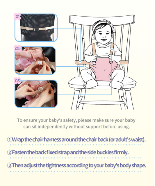Anjuny Baby Chair Harness Adjustable Safety Straps for Infant High Chair,Anjuny - One Stop Cooling& Heating solution Manufactor,Anjuny Baby Chair Harness Adjustable High Chair