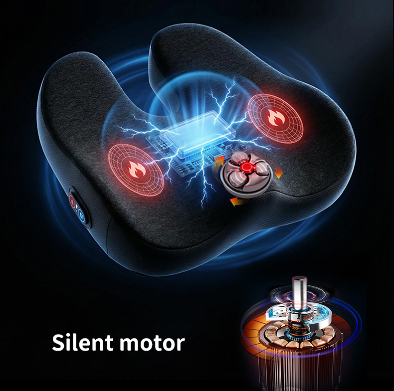 Heated Massage Seat Cushion, 3D Roller Ergonomic Memory Foam Chair Pad,Anjuny - One Stop Cooling& Heating solution Manufactor,Heated Massage Seat Cushion, 3D Roller Ergonomic Memory Foam Chair Pad