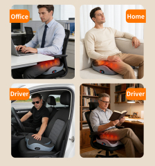 Heated Massage Seat Cushion, 3D Roller Ergonomic Memory Foam Chair Pad,Anjuny - One Stop Cooling& Heating solution Manufactor,Heated Massage Seat Cushion, 3D Roller Ergonomic Memory Foam Chair Pad