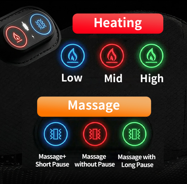 Heated Massage Seat Cushion, 3D Roller Ergonomic Memory Foam Chair Pad,Anjuny - One Stop Cooling& Heating solution Manufactor,Heated Massage Seat Cushion, 3D Roller Ergonomic Memory Foam Chair Pad