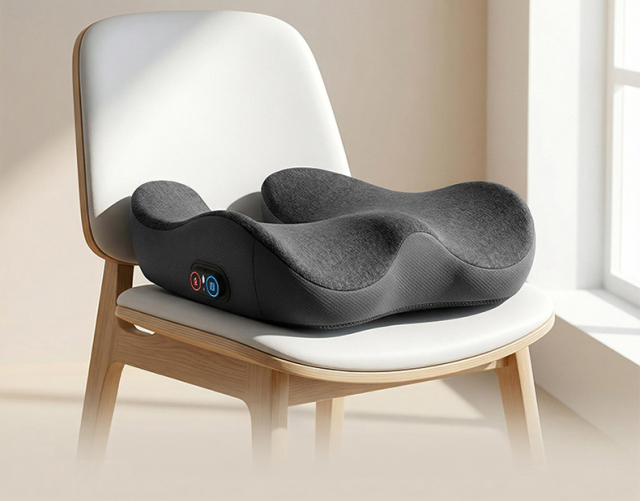 Heated Massage Seat Cushion with 3D Roller, Ergonomic Memory Foam Chair Pad for Home Office,Anjuny - One Stop Cooling& Heating solution Manufactor,Heated Massage Seat Cushion with 3D Roller, Ergonomic Memory Foam Chair Pad for Home Office