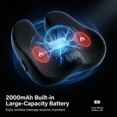 Heated Massage Seat Cushion with 3D Roller, Ergonomic Memory Foam Chair Pad for Home Office,Anjuny - One Stop Cooling& Heating solution Manufactor,Heated Massage Seat Cushion with 3D Roller, Ergonomic Memory Foam Chair Pad for Home Office