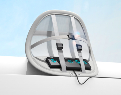 USB-powered ventilated lumbar support, perfect for car, office and travel,Anjuny - One Stop Cooling & Heating solution Manufactory,USB-powered ventilated lumbar support, perfect for car, office and travel