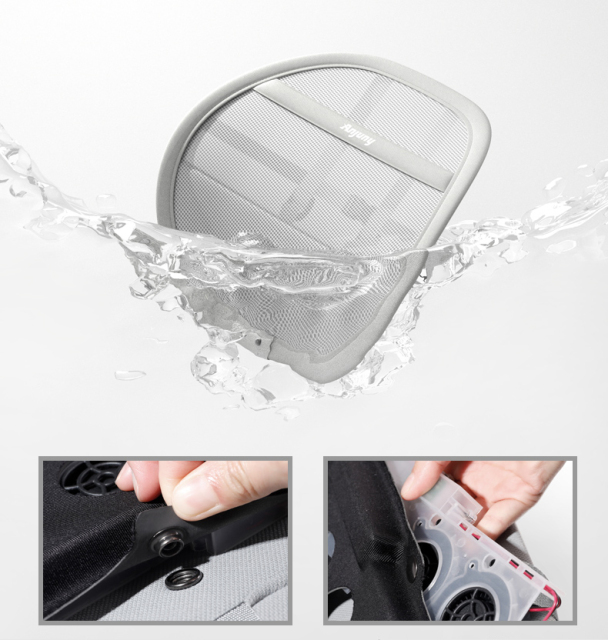 USB-powered ventilated lumbar support, perfect for car, office and travel,Anjuny - One Stop Cooling & Heating solution Manufactory,USB-powered ventilated lumbar support, perfect for car, office and travel