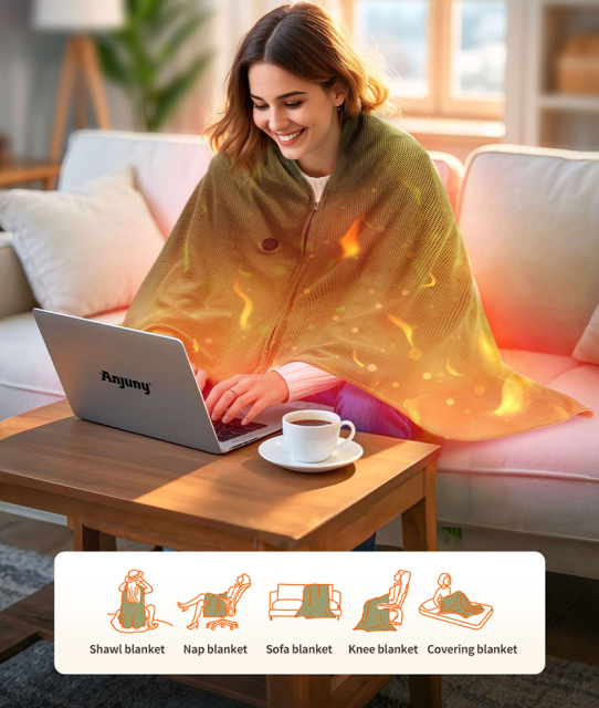 Anjuny  5V Portable USB Heated Shawl,Anjuny - One Stop Cooling & Heating solution Manufactory,Anjuny  5V Portable USB Heated Shawl