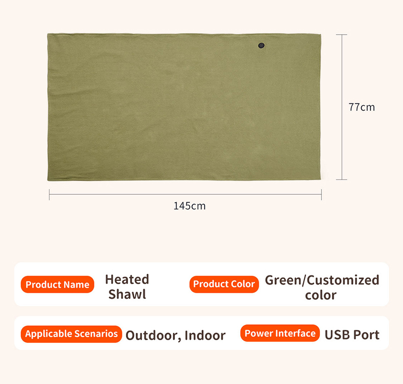 Anjuny  5V Portable USB Heated Shawl,Anjuny - One Stop Cooling & Heating solution Manufactory,Anjuny  5V Portable USB Heated Shawl