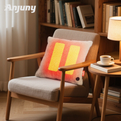 Anjuny Rechargeable Nano Sliver Quilted Heating Pillow 5V USB Wireless Therapy Electric Heating Throw Cushion Body Back,Anjuny - One Stop Cooling & Heating solution Manufactory,Cozy Heated Pillow Cushion