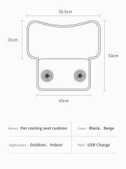 Anjuny Luxury Dog Bed Built-in Fans Popular Summer Cooling Waterproof Pet Beds Mat Removable Cover Lumbar Pillows Seat Cushions,Anjuny - One Stop Cooling & Heating solution Manufactory,Anjuny Luxury Dog Bed Built-in Fans Popular Summer Cooling Waterproof Pet Beds Mat Removable Cover Lumbar Pillows Seat Cushions