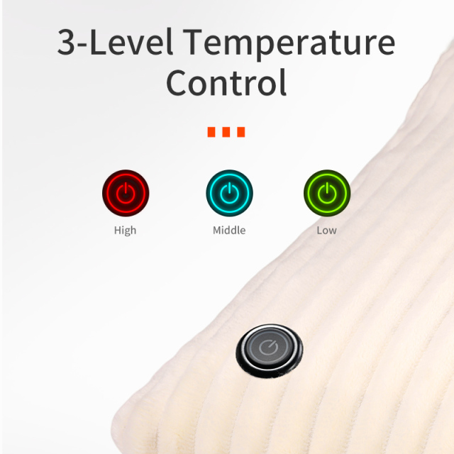 Anjuny Warmtekussen Car Office USB Heated Lumbar Support Pillow Travel Heating Cushion for Back for Hotels and Nursing,Anjuny - One Stop Cooling & Heating solution Manufactory,Cordless Heated Pillow Cushion