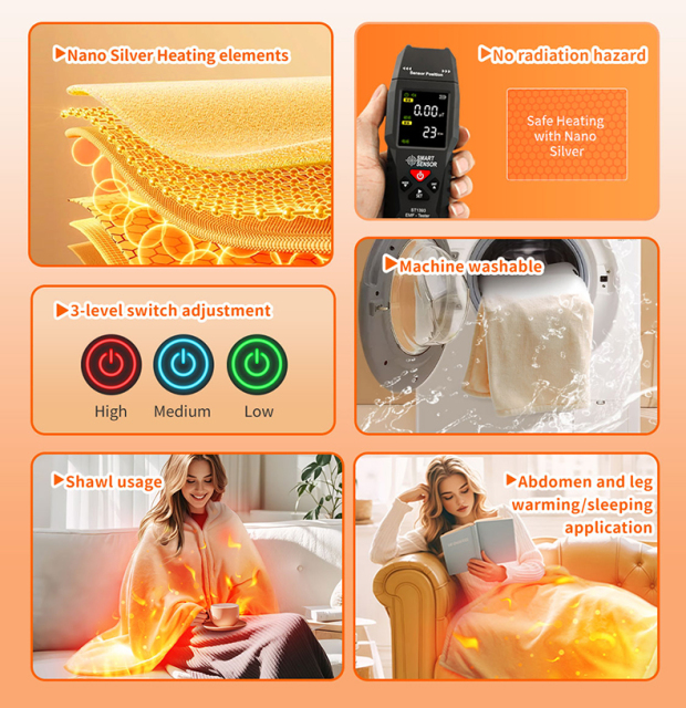 Anjuny Electric Heating Shawl for Winter,Anjuny - One Stop Cooling & Heating solution Manufactory,Anjuny Electric Heating Shawl for Winter