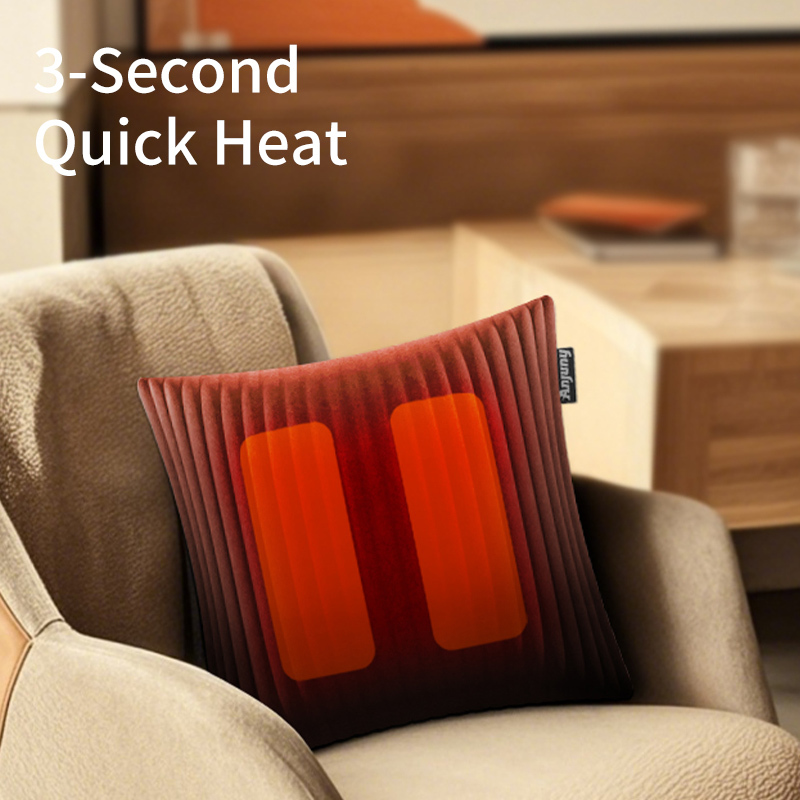 Anjuny Warmtekussen Car Office USB Heated Lumbar Support Pillow Travel Heating Cushion for Back for Hotels and Nursing,Anjuny - One Stop Cooling & Heating solution Manufactory,Cordless Heated Pillow Cushion