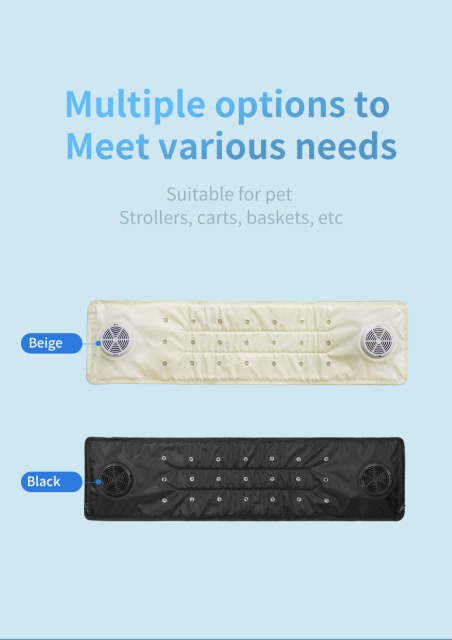 Anjuny Summer Outdoor Pet Cooling Mat Air Pet Pad Bed with Stroller Fan Ice Cool Blowable Pillow for Pets,Anjuny - One Stop Cooling & Heating solution Manufactory,Outdoor Pet Cooling Mat Air Pet Pad