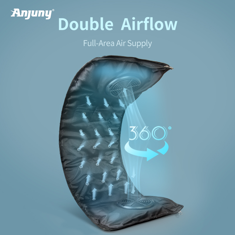Anjuny Summer Outdoor Pet Cooling Mat Air Pet Pad Bed with Stroller Fan Ice Cool Blowable Pillow for Pets,Anjuny - One Stop Cooling & Heating solution Manufactory,Outdoor Pet Cooling Mat Air Pet Pad