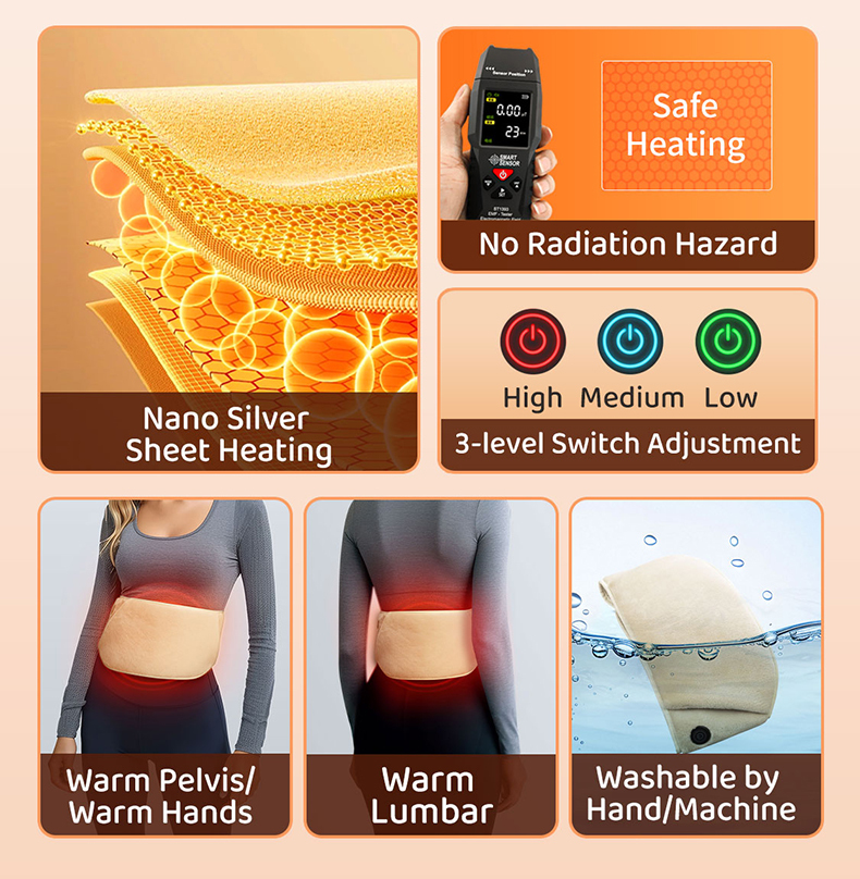 Fast Relief Menstrual Heating Pad - Cordless & Portable,Anjuny - One Stop Cooling & Heating solution Manufactory,Fast Relief Menstrual Heating Pad - Cordless & Portable