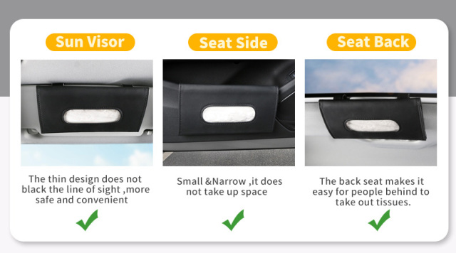 Anjuny Car Visor Tissue Holder, Sun Visor Napkin Holder Backseat Tissue Case, Premium Car Tissue Box for car, Vehicle,Anjuny - One Stop Cooling & Heating solution Manufactory,Anjuny Car Visor Tissue Holder, Sun Visor Napkin Holder Backseat Tissue Case, Premium Car Tissue Box for car, Vehicle