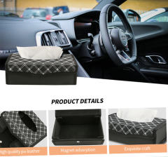 Anjuny Car Tissue Box, Upgraded Version Hanging Tissue Holder in Car, Premium PU Leather Cars Napkin Holder for Universal Auto,Anjuny - One Stop Cooling & Heating solution Manufactory,Anjuny Car Tissue Box, Upgraded Version Hanging Tissue Holder in Car, Premium PU Leather Cars Napkin Holder for Universal Auto