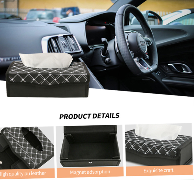 Anjuny Car Tissue Box, Upgraded Version Hanging Tissue Holder in Car, Premium PU Leather Cars Napkin Holder for Universal Auto,Anjuny - One Stop Cooling & Heating solution Manufactory,Anjuny Car Tissue Box, Upgraded Version Hanging Tissue Holder in Car, Premium PU Leather Cars Napkin Holder for Universal Auto