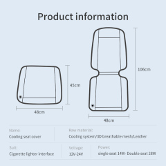 Anjuny Cooling Car Seat Cushion 12V Black Automotive Adjustable Temperature Comfortable Cooling Car Seat Cover,Anjuny | Professional Cooling & Heating Solution Manufacturer (OEM/ODM),Anjuny Cooling Car Seat Cushion 12V Black Automotive Adjustable Temperature Comfortable Cooling Car Seat Cover