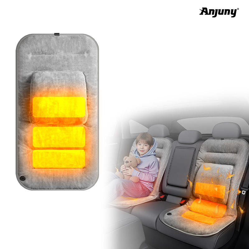 Anjuny Heated Seat Cushion with Lumbar Support for Office, Wholesale Heated Seat Cover Pain Relief for Long Sitting,Anjuny | Professional Cooling & Heating Solution Manufacturer (OEM/ODM),Heated Seat Cushion with Lumbar Support  | OEM Bulk Supply