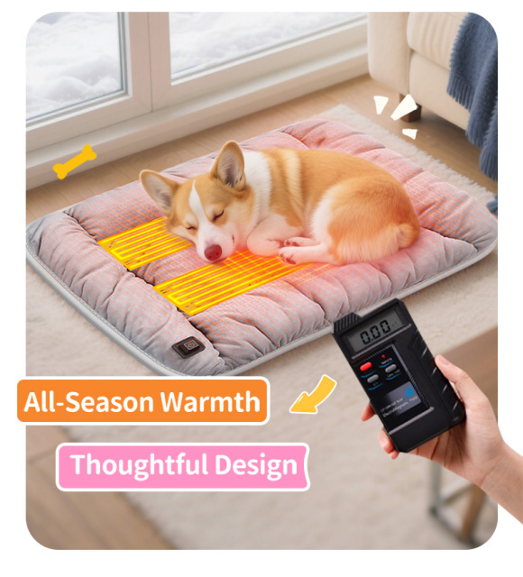 Pet Electric Heating Pad Waterproof Safe Warm Heated Mat for Dogs Cats Indoor Use,Anjuny | Professional Cooling & Heating Solution Manufacturer (OEM/ODM),Pet Heating Pad Wholesale Factory | OEM EU Certified Manufacturer