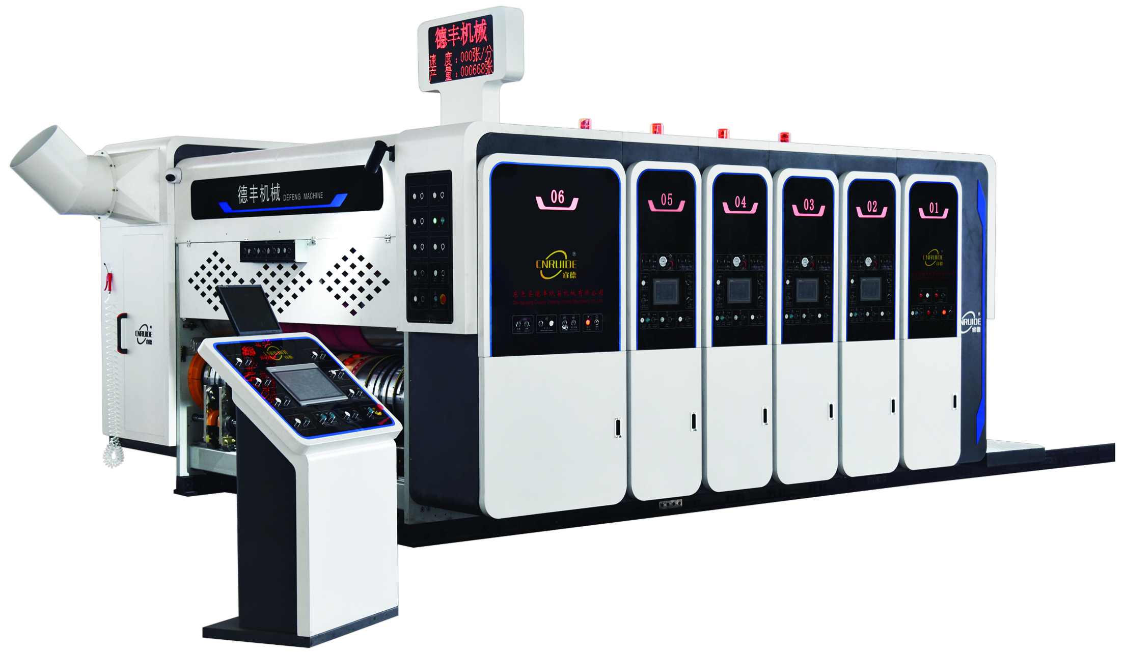 DF-S920/1224/1425/1628 Fully Automatic Water-Ink Printing, Slotting and Die-Cutting Machine,MY SHOP,DF-W Full-process Adsorption Printing, Slotting and Die-Cutting Machine