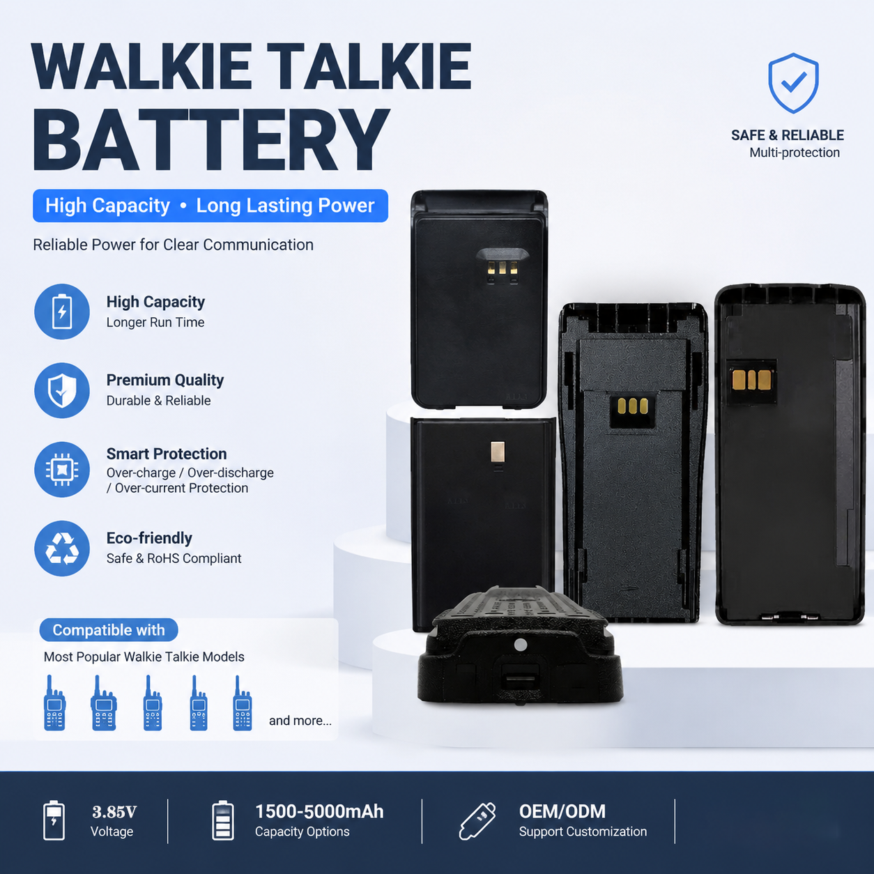 Walkie-talkie battery,Haiying New Energy Technology,Walkie-talkie battery