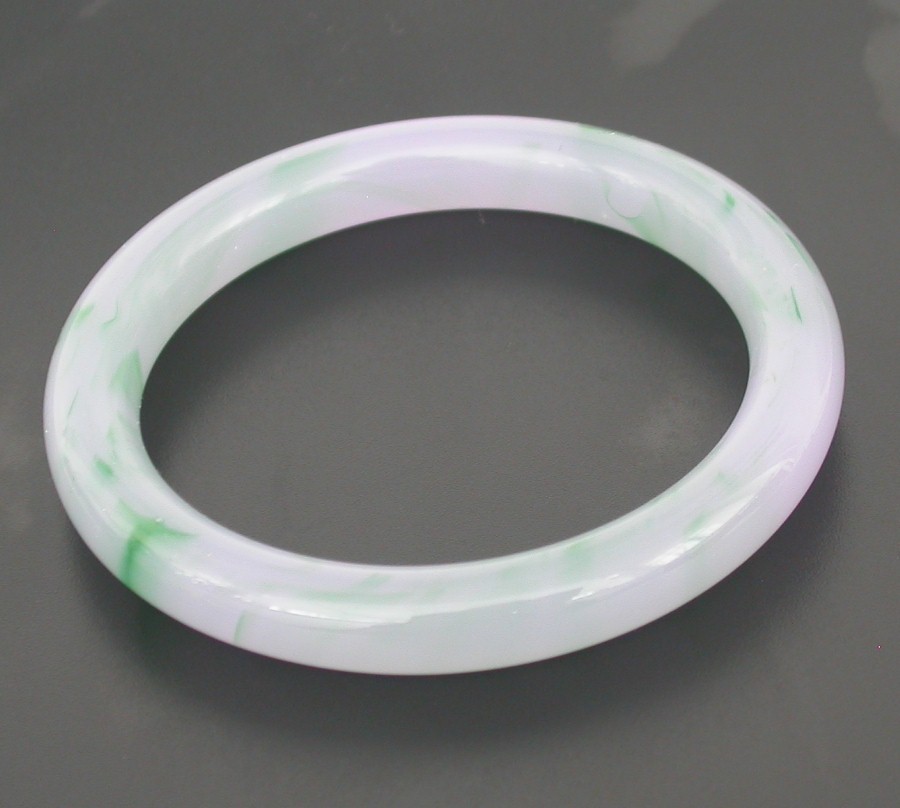 ONLY @_@ AAA Natural round lavender jade Jadeite Bracelet c1788