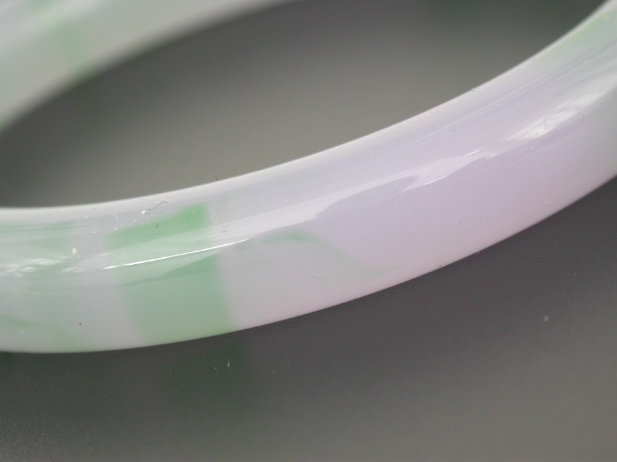 ONLY @_@ AAA Natural round lavender jade Jadeite Bracelet c1788