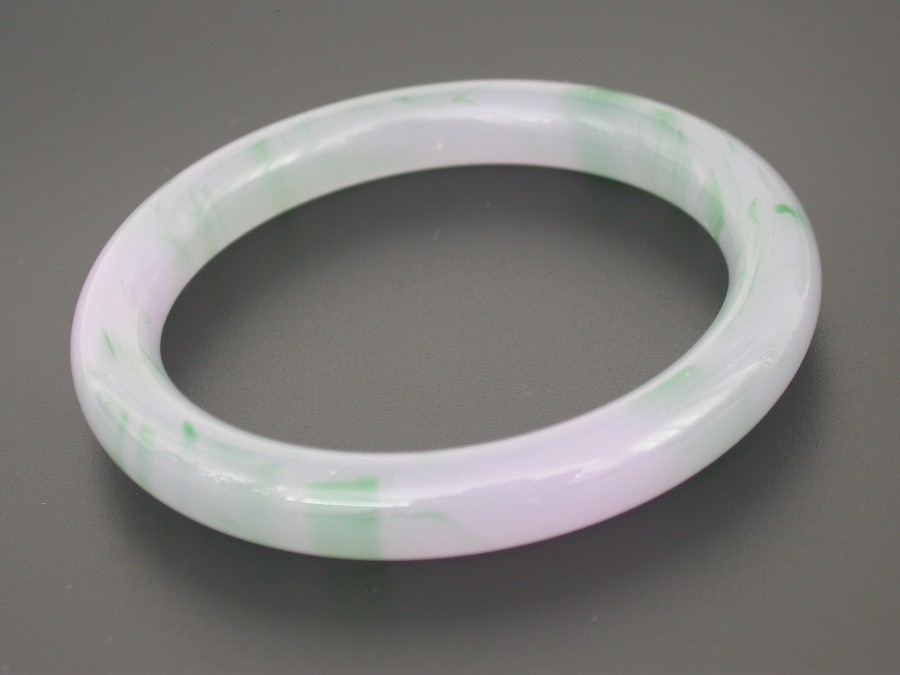 ONLY @_@ AAA Natural round lavender jade Jadeite Bracelet c1788