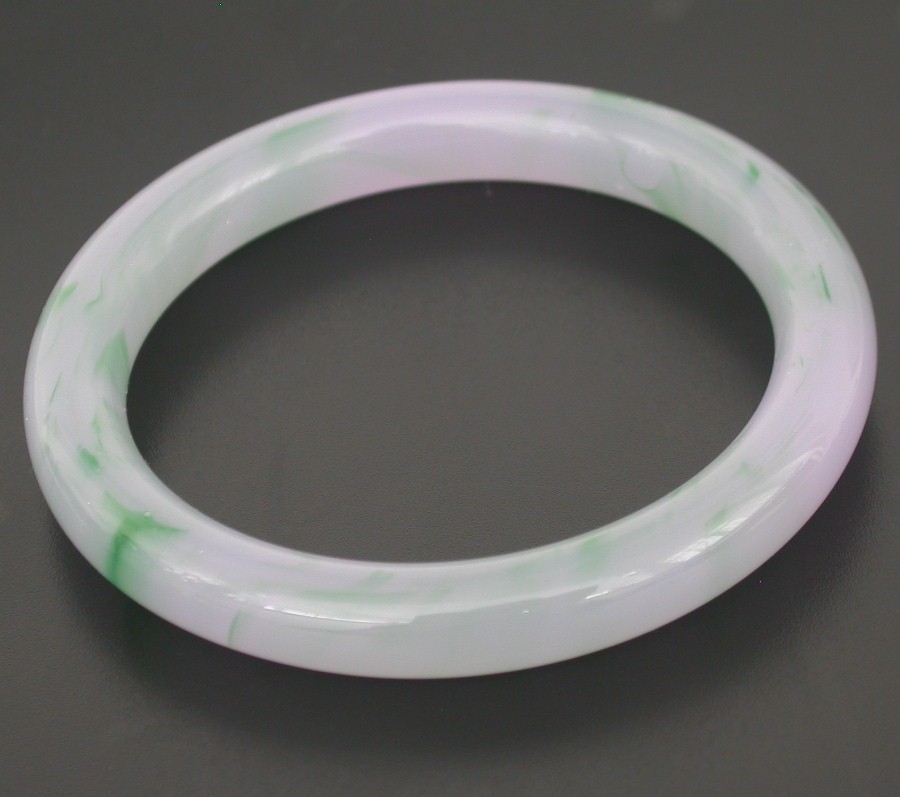 ONLY @_@ AAA Natural round lavender jade Jadeite Bracelet c1788
