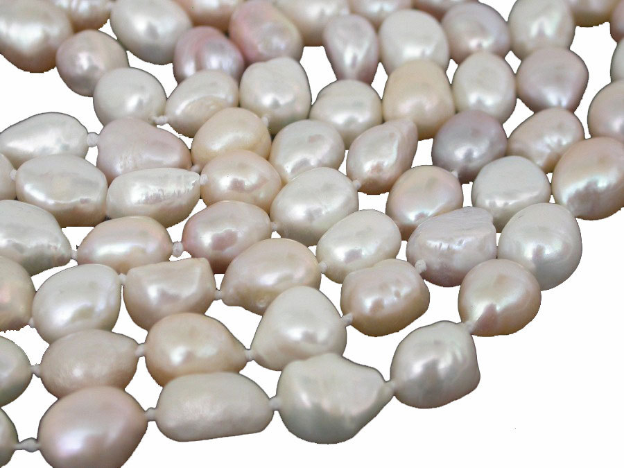 AAA natural Long 49" 13mm baroque white pink purple Multi-color  freshwater pearls necklace c1817