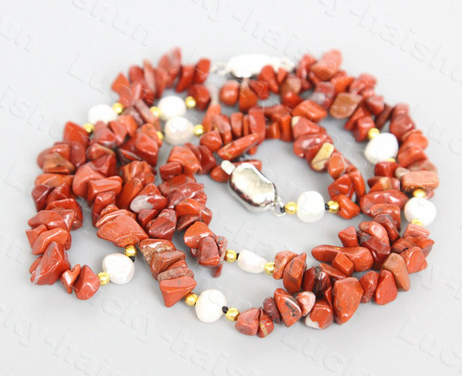 Baroque jade garnet Quartz agate turquoise pearl necklace bracelet Earrings set c1239