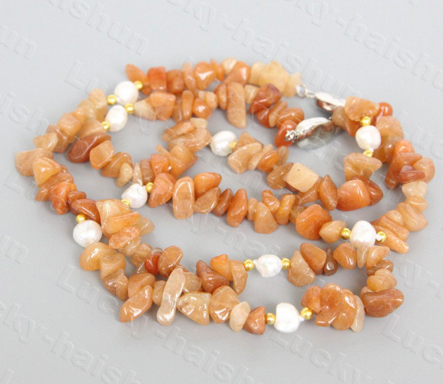 Baroque jade garnet Quartz agate turquoise pearl necklace bracelet Earrings set c1239