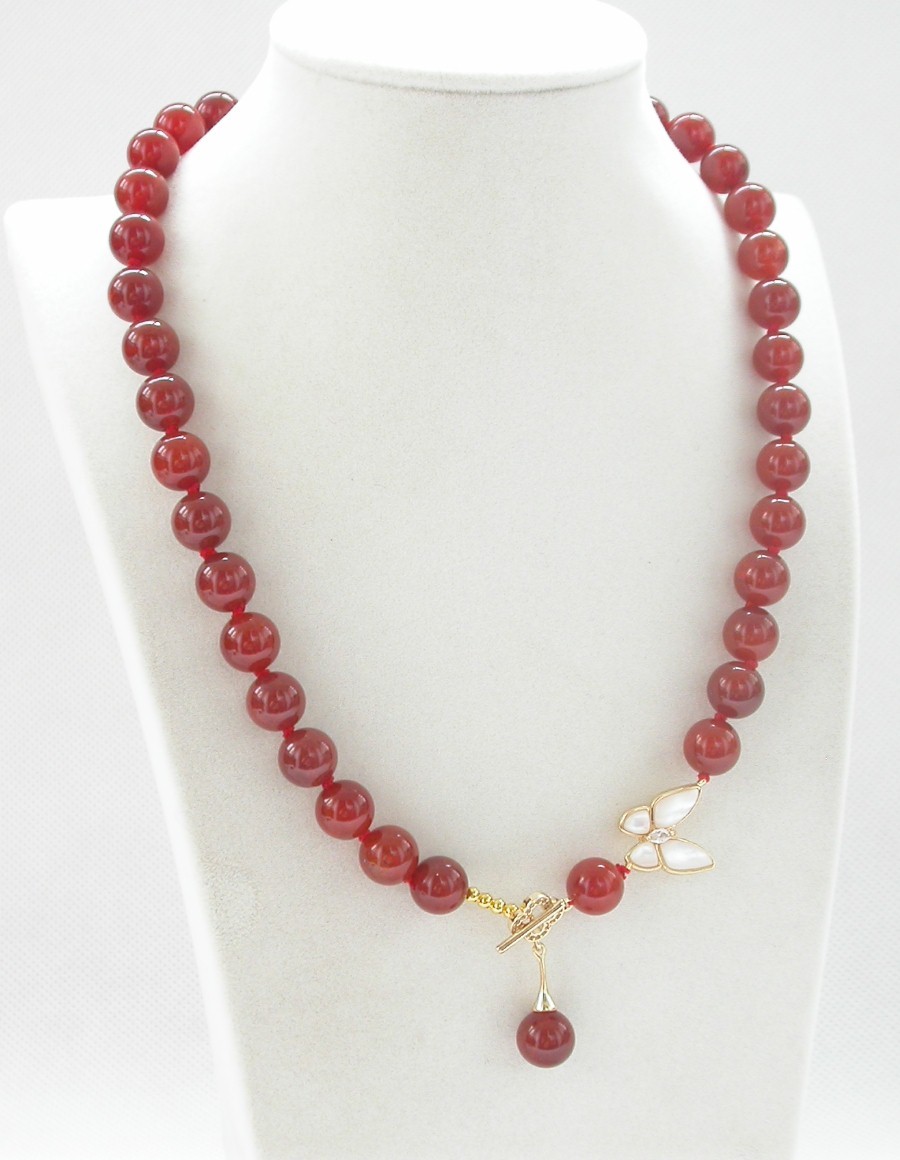 Selectable 10mm round Crackle veins Multicolor yellow red agate beads necklace