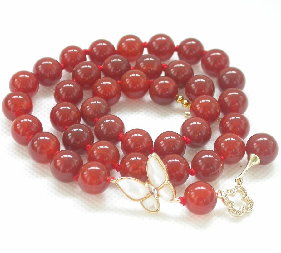 Selectable 10mm round Crackle veins Multicolor yellow red agate beads necklace