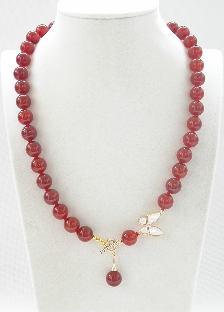 Selectable 10mm round Crackle veins Multicolor yellow red agate beads necklace